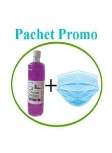 Pachet Promo SET_50 Masti CH-1+ Solutie dezinfecant pentru suprafete(500 m l), 70% alcool